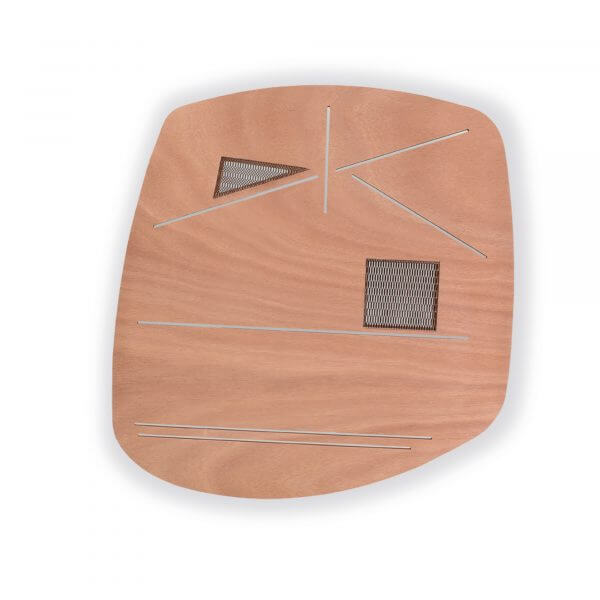 LIANE folding table LEAVE #3 in natural wood, limited edition design by jacobsroom for contract restaurant private