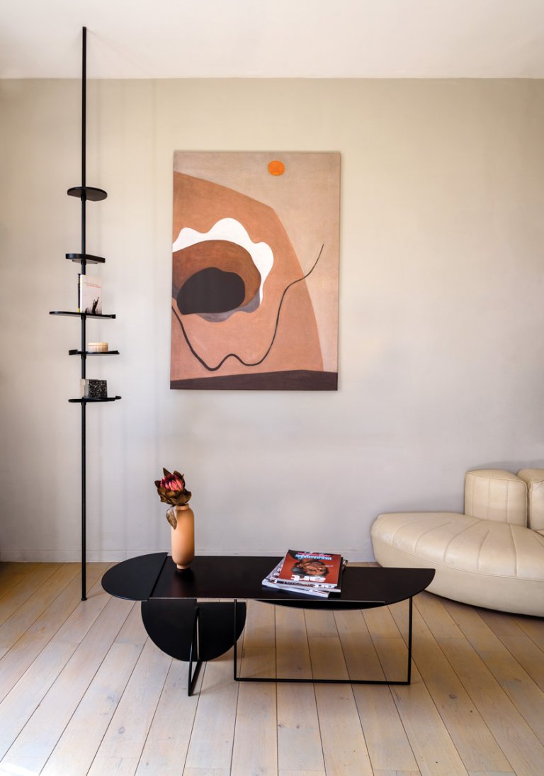Gem extendable side table unique piece by jacobsroom
