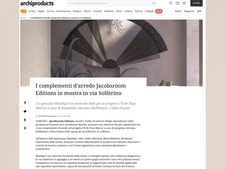 archiproducts-featuring-jacobsroom-editions-MILAN-DESIGN-WEEK-2021