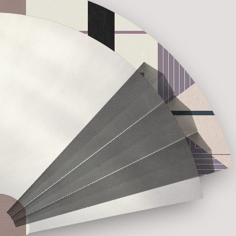 Maiohgi wall decor mirror in limited contemporary Bauhaus edition designed by jacobsroom studio, Rome